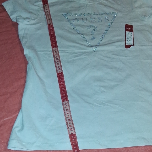 GUESS Classic White Tee with Logo - Picture 9 of 15